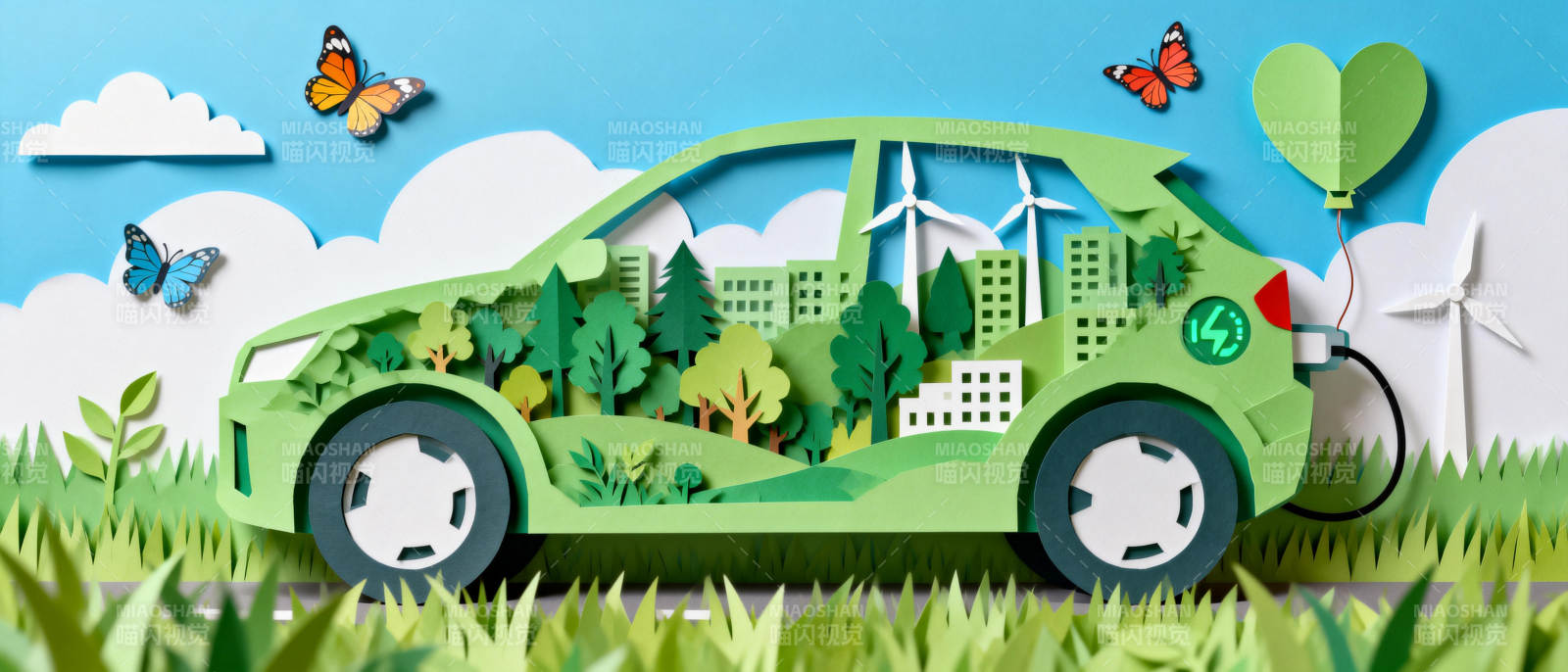 绿色出行 环保未来图片