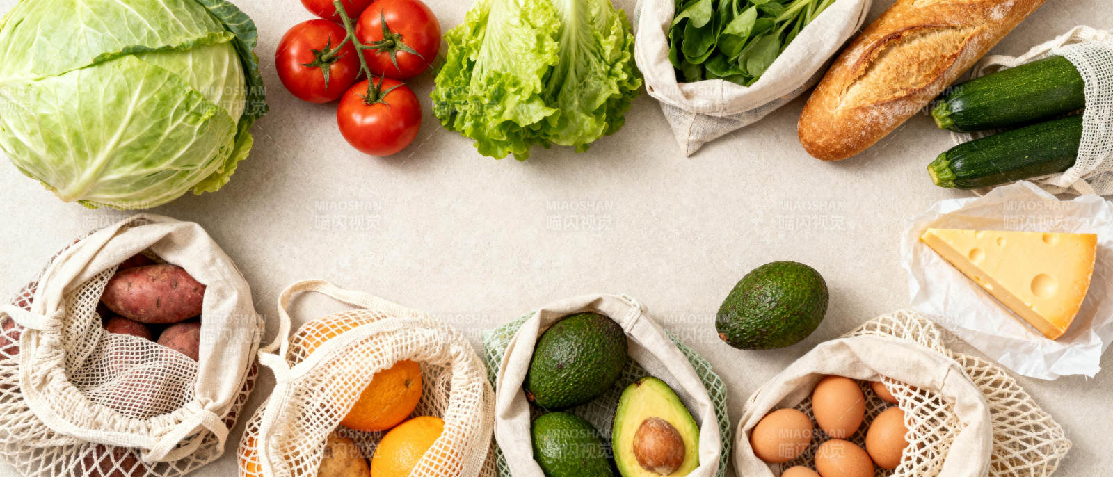 新鲜食材拼盘图片