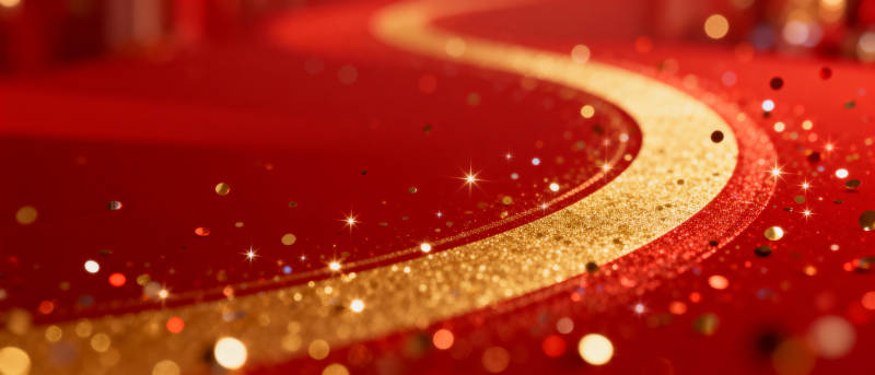 璀璨红毯星光熠熠图片