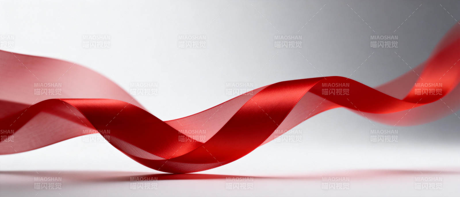 红丝带飘舞图片