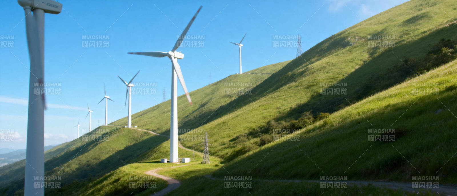 风车山景图片