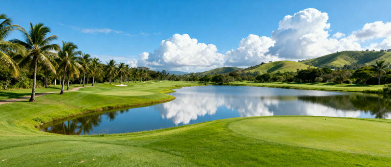 绿茵湖畔高尔夫图片