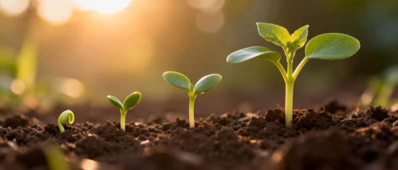 幼苗成长记图片