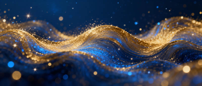 金波璀璨夜光图片