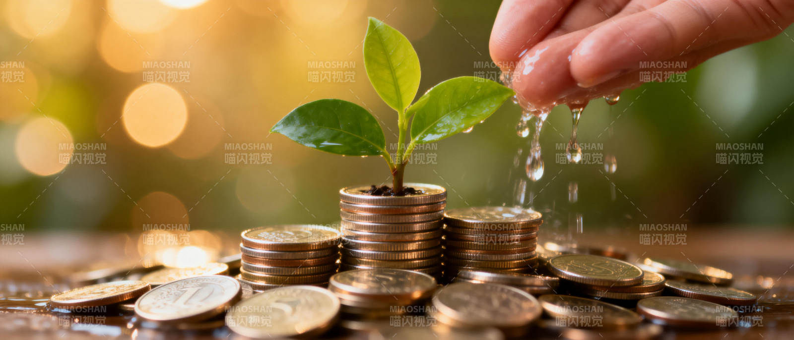 金钱滋养成长图片