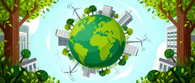 绿色地球家园图片