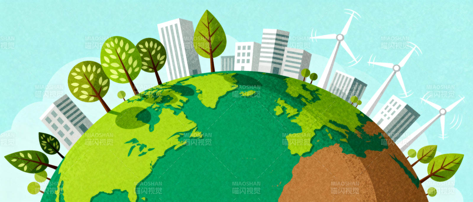 绿色地球 环保未来图片