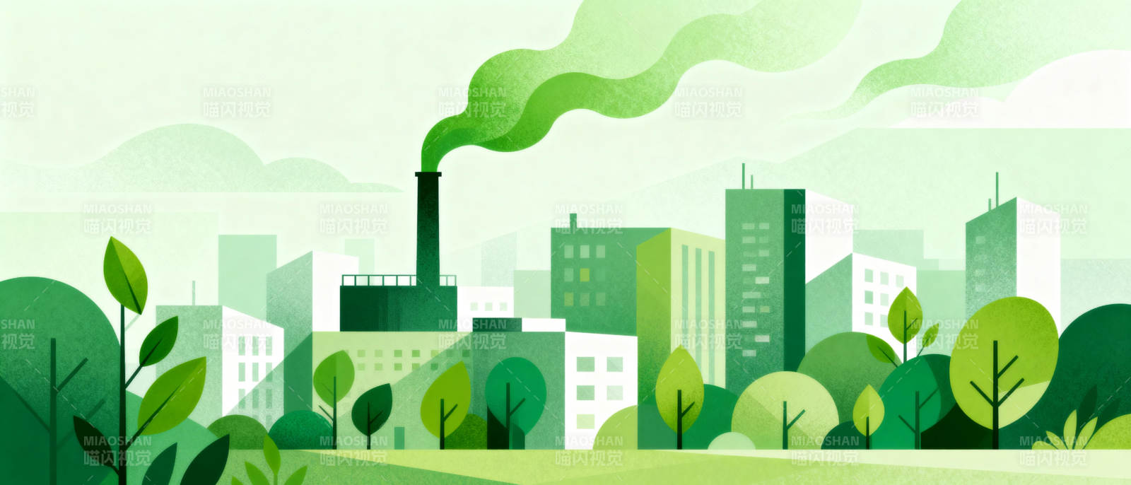 绿色城市 环保未来图片