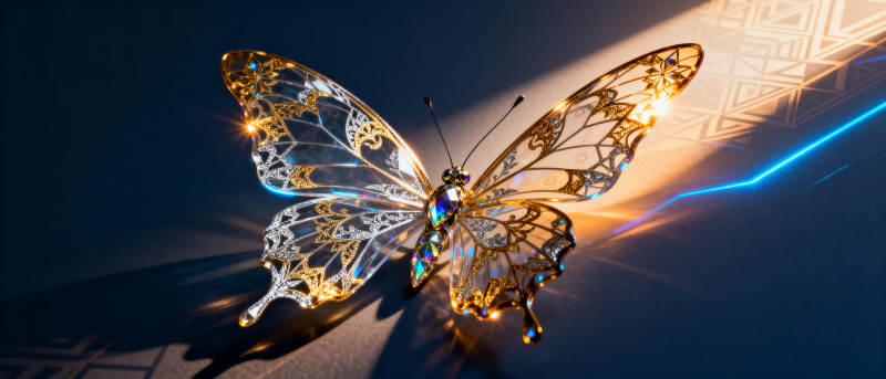 光影蝶舞图片