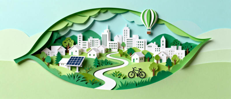 绿色城市 环保生活图片