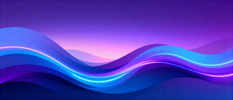 紫蓝波浪光影图片