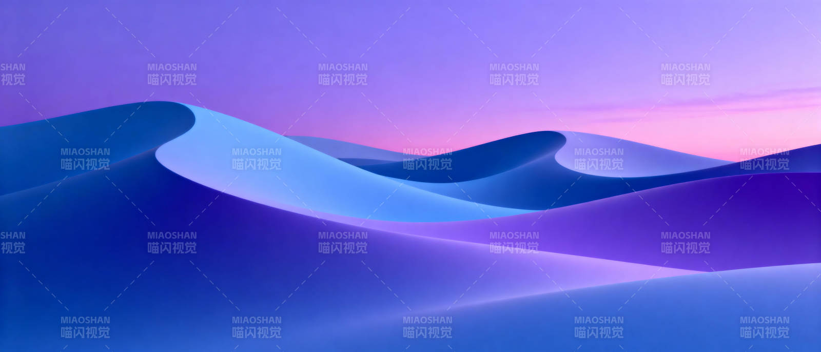 梦幻紫蓝沙丘图片