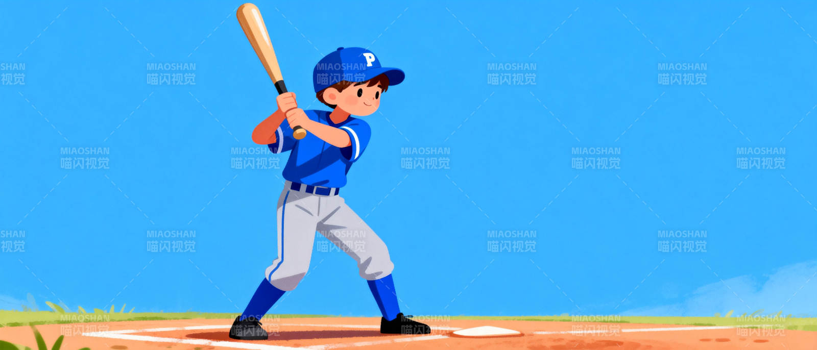 棒球少年挥棒瞬间图片