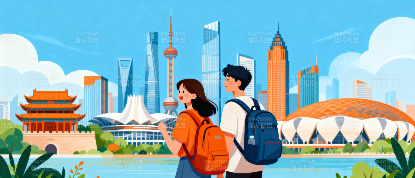 城市风光游图片