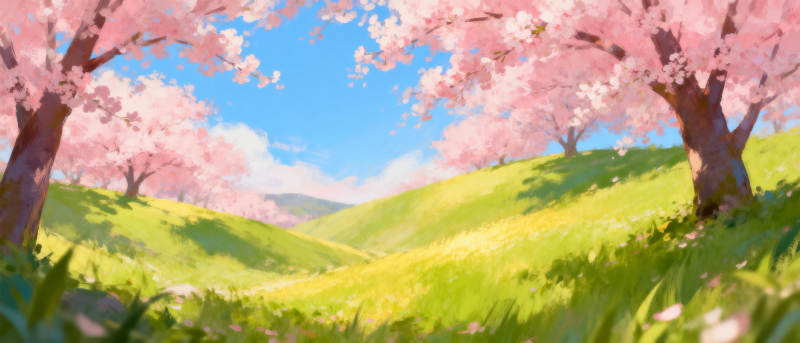 樱花盛开的春天图片