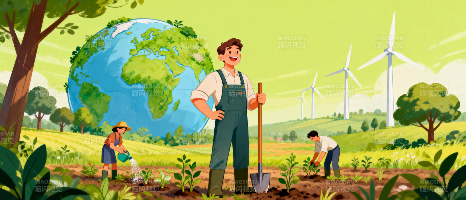绿色地球 共耕未来图片