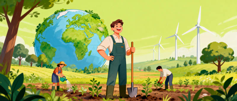 绿色地球 共耕未来图片