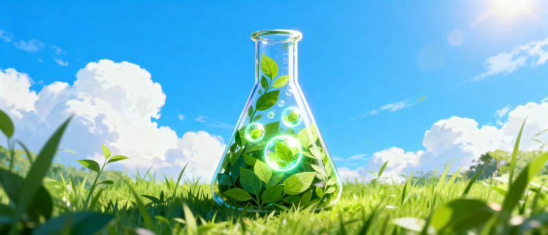 绿叶实验瓶图片