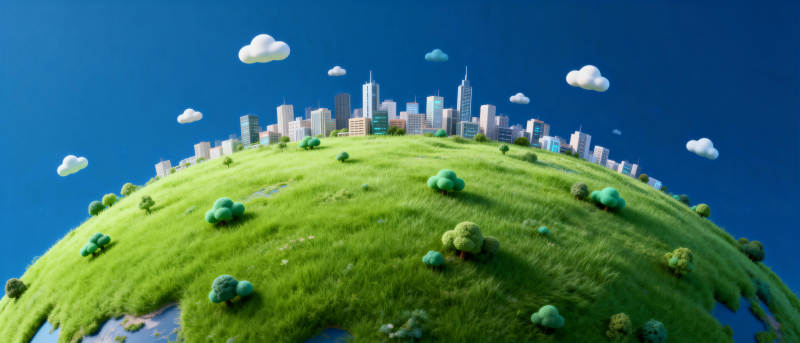 绿色星球城市梦图片