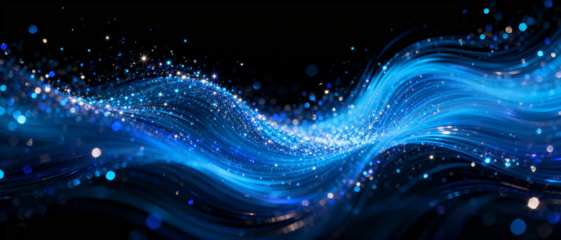 蓝光星河涌动图片