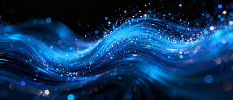 蓝色星河波澜图片