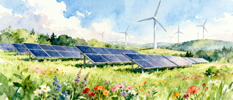 绿色能源风光图片