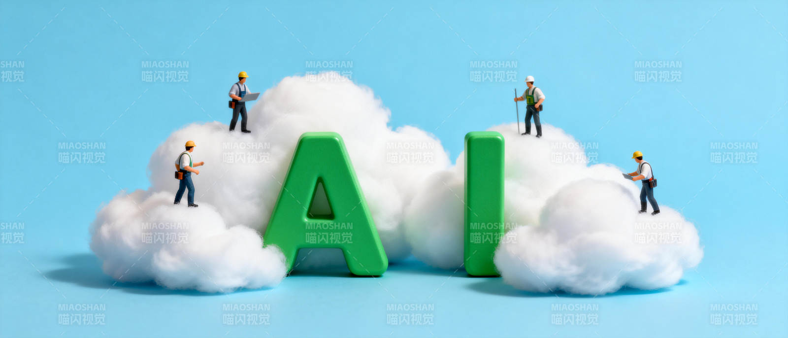 AI云上建设图片