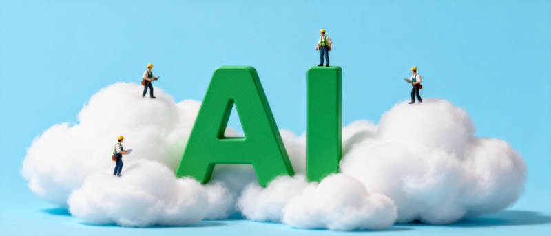 AI云上小人图片