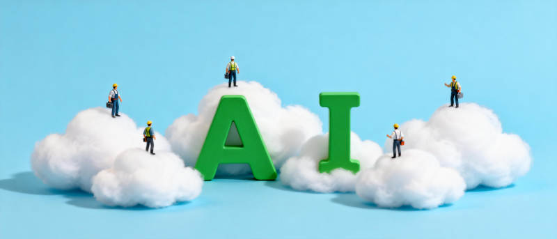 AI云上建设图片