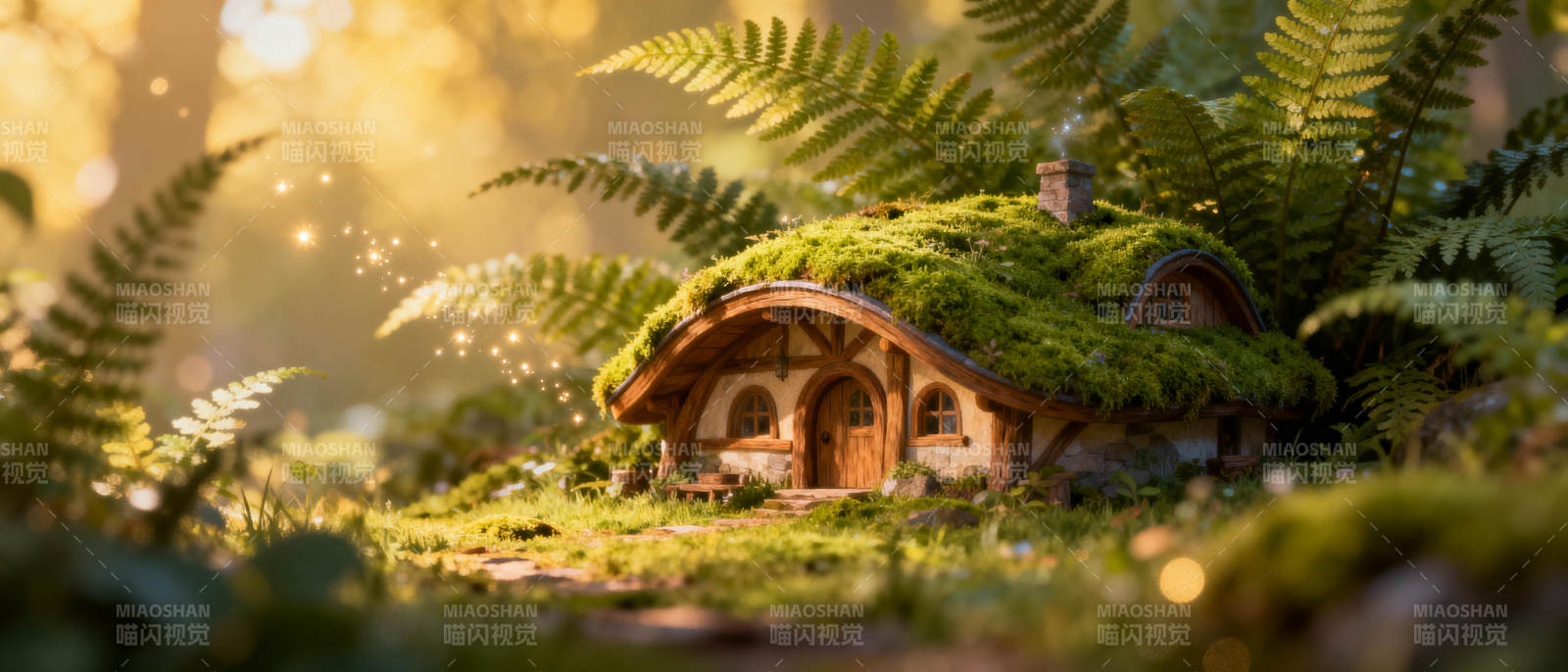 童话森林小屋图片