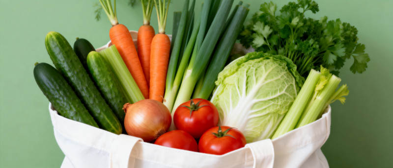 新鲜蔬菜篮图片