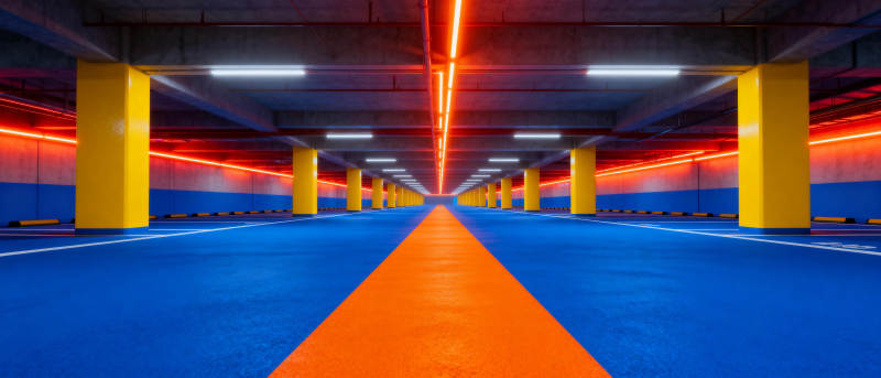 炫彩地下车库图片