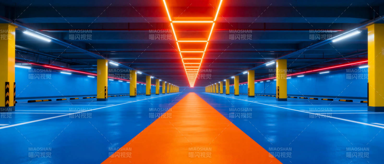 未来感地下车库图片