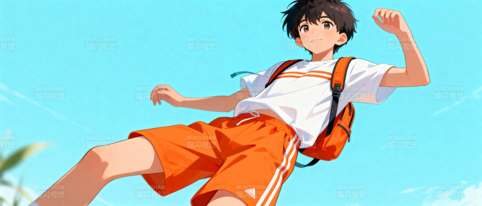 少年跃动瞬间图片