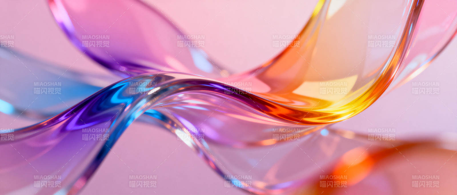 流光溢彩的波浪图片