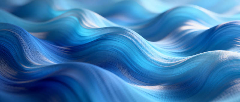 蓝色波浪艺术图片