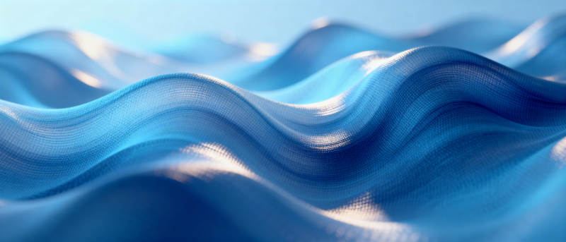蓝色波浪图片