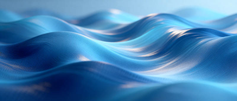 蓝色波浪图片