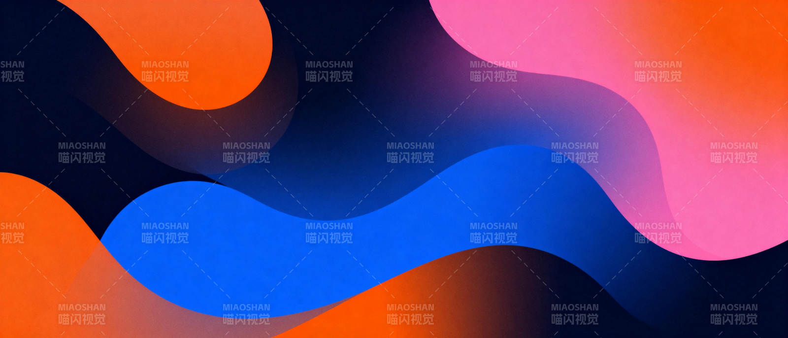 色彩流动的抽象艺术图片