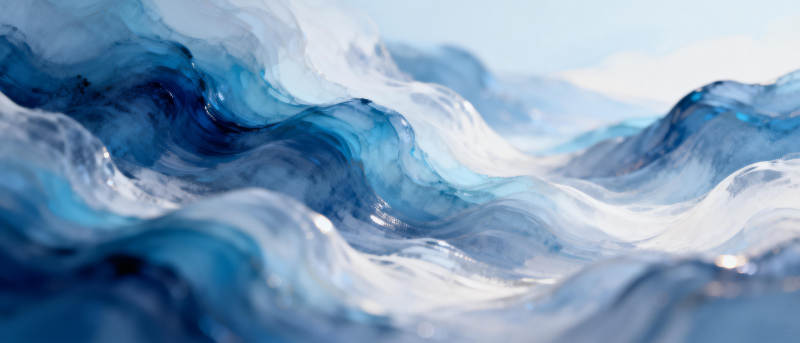 波光粼粼的海浪图片