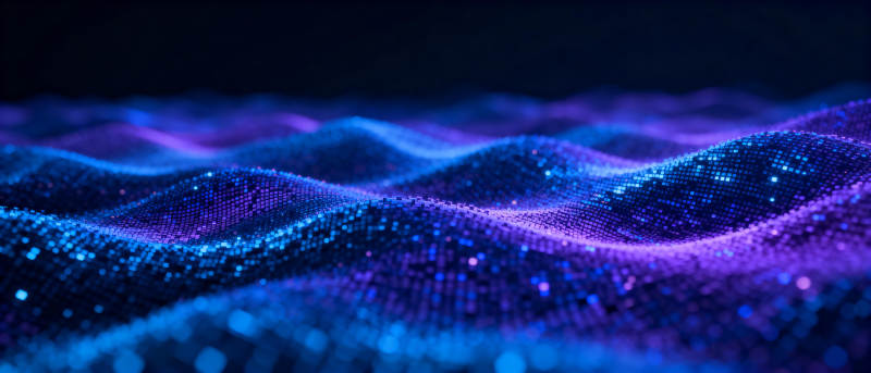 炫彩波浪粒子图片