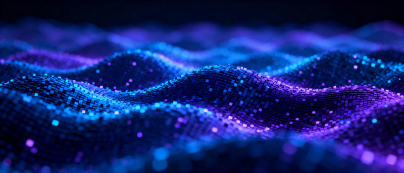 炫彩波浪粒子图片