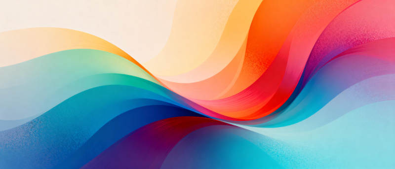 彩浪流动图片