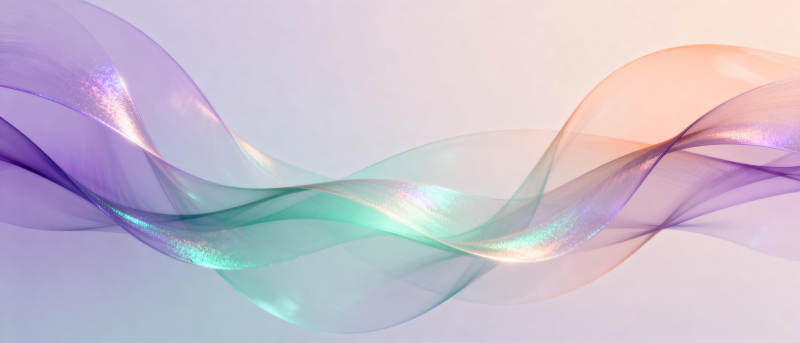 流光溢彩的波浪图片