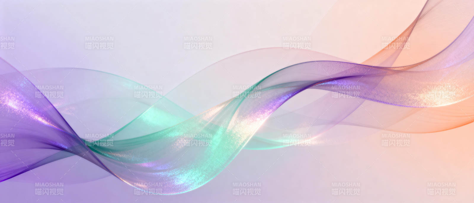 流光溢彩的波浪图片