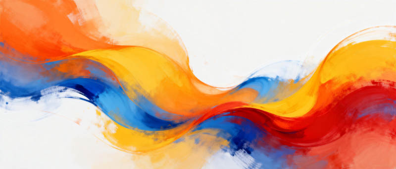 色彩流淌的抽象艺术图片