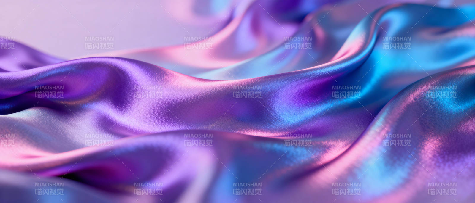 梦幻紫蓝绸缎图片