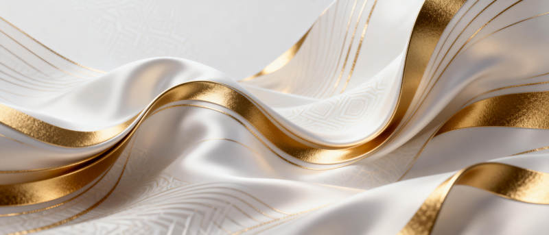 金线织就的优雅波浪图片