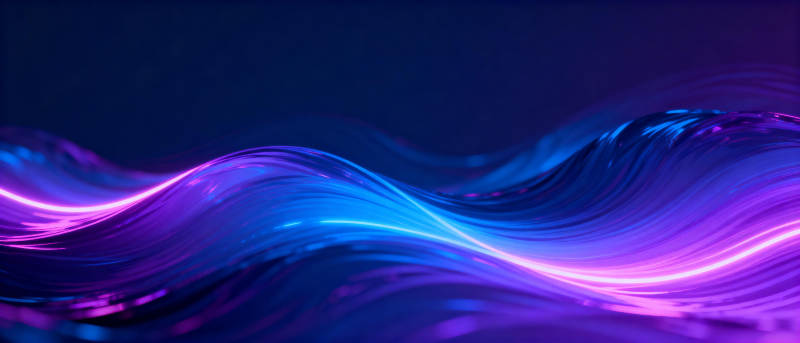 紫蓝波浪光影图片