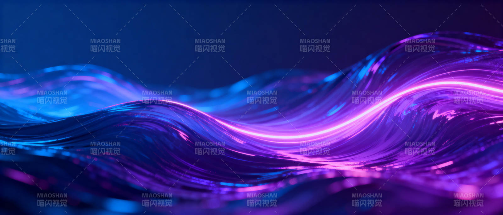 紫蓝波光流动图片